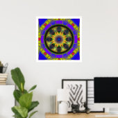 Freedom Mandala Poster (Thuiskantoor)