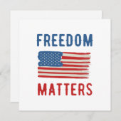 Freedom Matters Kaart (Voorkant / Achterkant)