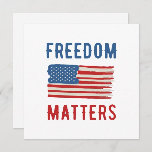 Freedom Matters Kaart (Voorkant / Achterkant)
