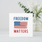 Freedom Matters Kaart (Staand voorkant)