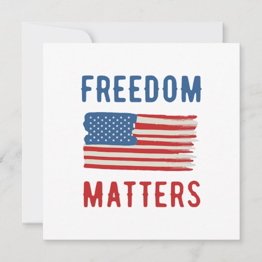 Freedom Matters Kaart (Voorkant)