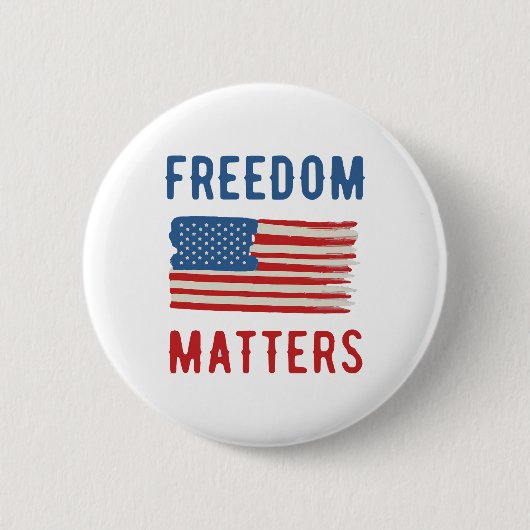 Freedom Matters Ronde Button 5,7 Cm (Voorkant)