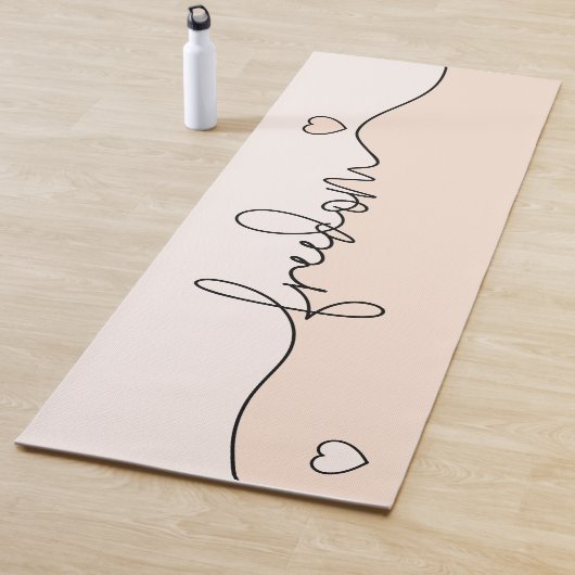 Freedom Minimalist Typography Design Yogamat (In situ)