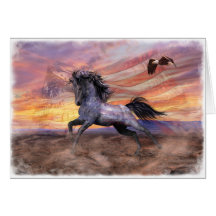 Freedom Mustang 5-inch x7-kaart, met enveloppen in