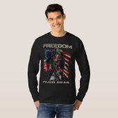 Freedom Over Fear  2nd Amendment  Gun Owner ON BAC T-shirt (Voorkant volledig)