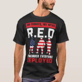 Freedom Patriotic Veteran USA Flag American Memori T-shirt (Voorkant)