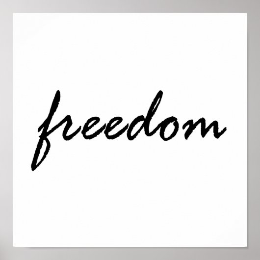 Freedom Poster (Voorkant)