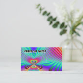 FREEDOM QUEST (je kunt de woorden veranderen) Visitekaartje (Staand voorkant)