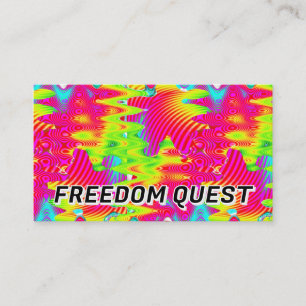 FREEDOM QUEST ( u kunt de woorden wijzigen ) Visitekaartje
