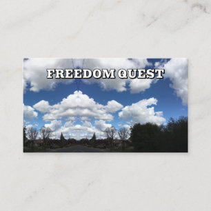 FREEDOM QUEST ( u kunt de woorden wijzigen ) Visitekaartje