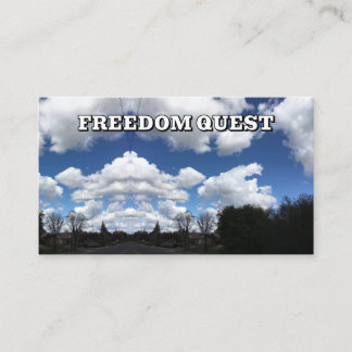 FREEDOM QUEST ( u kunt de woorden wijzigen ) Visitekaartje