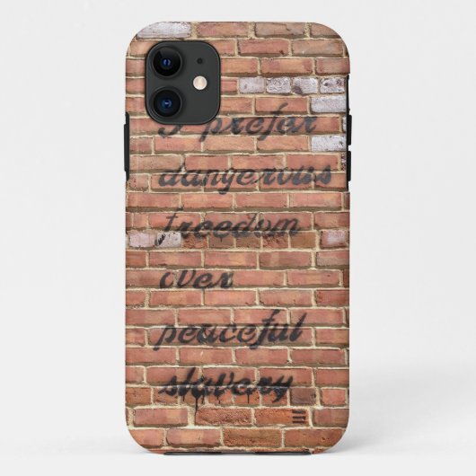Freedom Quote iPhone Case (Achterkant)