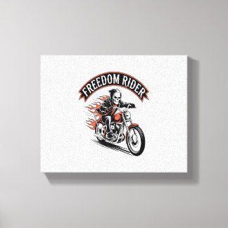 FreeDom Rider Biker Canvas Afdruk