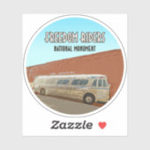 Freedom Riders National Monument Alabama Sticker (Vel)
