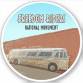 Freedom Riders National Monument Alabama Sticker (Voorkant)
