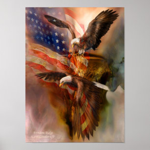 Freedom Ridge-Eagle Art Poster/Print Poster