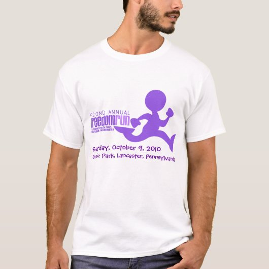 Freedom run Adverteren Shirt (Voorkant)