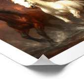 Freedom Run – Majestic Horses Galloping Poster (Hoek)