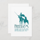 Freedom, Sancho Bedankkaart (Voorkant / Achterkant)