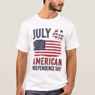 Freedom Soars – Majestic Bald Eagle 4th of July T- T-shirt
