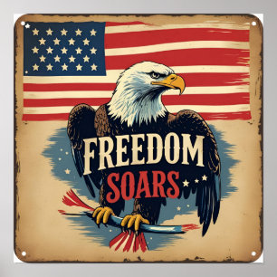 Freedom Soars Patriotic Poster Télécharger