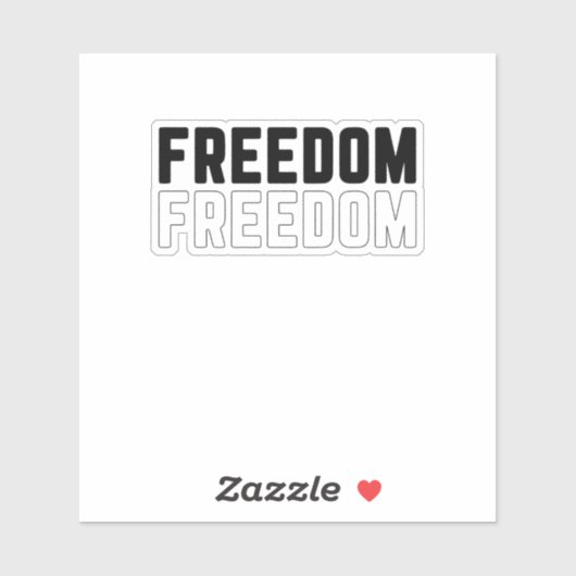 Freedom Sticker (Vel)