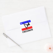 Freedom Surfing FLAIR Vierkante Sticker (Envelop)