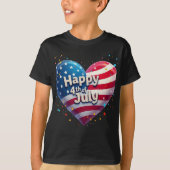 Freedom Threads: moedige Amerikaanse trots Prints T-shirt (Voorkant)