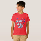 Freedom Threads: moedige Amerikaanse trots Prints T-shirt (Voorkant volledig)