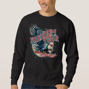 Freedom Tour 1776 Eagle American Flag Patriotic 4t Trui