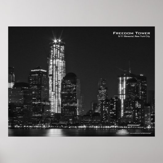 Freedom Tower 911 NYC-Poster 24x18 Poster (Voorkant)