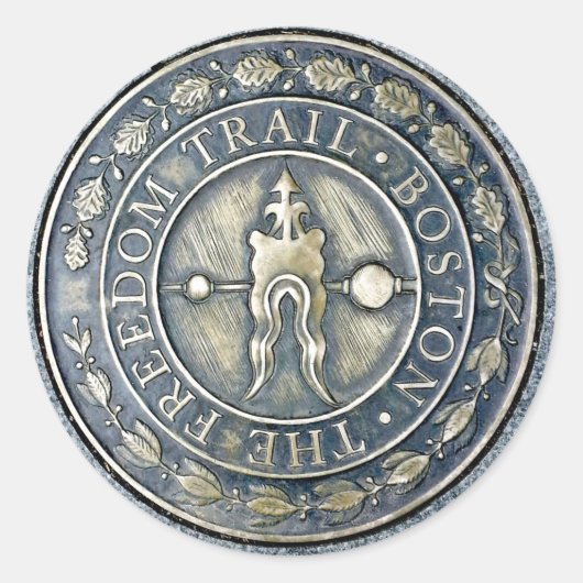 Freedom Trail Ronde Sticker (Voorkant)