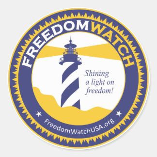 Freedom Watch Ronde Sticker