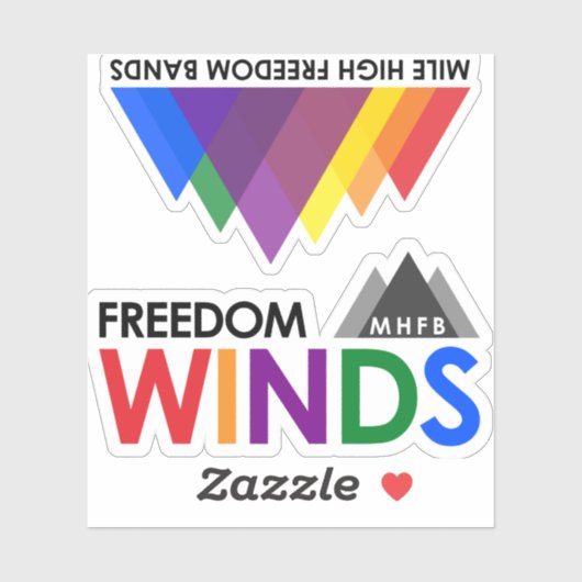 Freedom Winds en MHFB-Stickers Sticker (Vel)