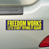 Freedom Works Bumpersticker (Op auto)