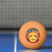 Freedom Yellow smiley face Pingpongballen (Net)