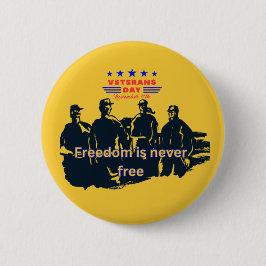 Freedom's Defenders light orange Ronde Button 5,7 Cm