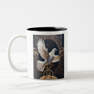 Freedom's Flight - Duif Ontsnappende Snakes cup Tweekleurige Koffiemok