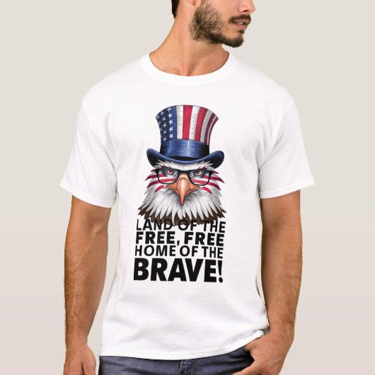 Freedom's Flight: Eagle Tribute T-Shirt" T-shirt (Voorkant)