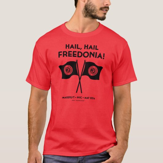 Freedonia Unisex T-shirt (rood) (Voorkant)