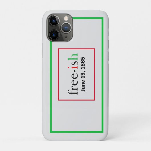 Freeish Juneteenth iPhone/iPad case (Achterkant)