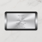 Freelance journaliste, metaaleffectfenix visitekaartje (Achterkant)