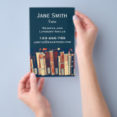 Freelance leraar of leraar voor lezen flyer (Hand)