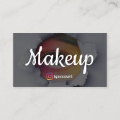 Freelance Make-up Artiest Chic Design Visitekaartje (Achterkant)