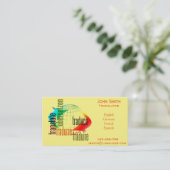 Freelance tolk vertaler visitekaartje (Staand voorkant)