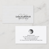 Freelance Writer Monogram Visitekaartje (Voorkant / Achterkant)