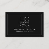 FREELANCE WRITER NOIR AJOUTER LE Carte de visite D (Devant)