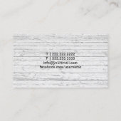 Freelance Writer Pen Logo Rustisch Hout Visitekaartje (Achterkant)