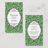 Freelance Writer - Retro Paisley Pattern Visitekaartje (Voorkant / Achterkant)