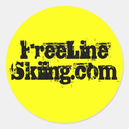 FreeLine_1 Ronde Sticker (Voorkant)